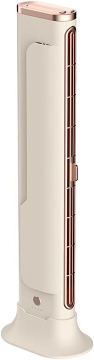 Bladeless Tower Fan, USB Rechargeab...