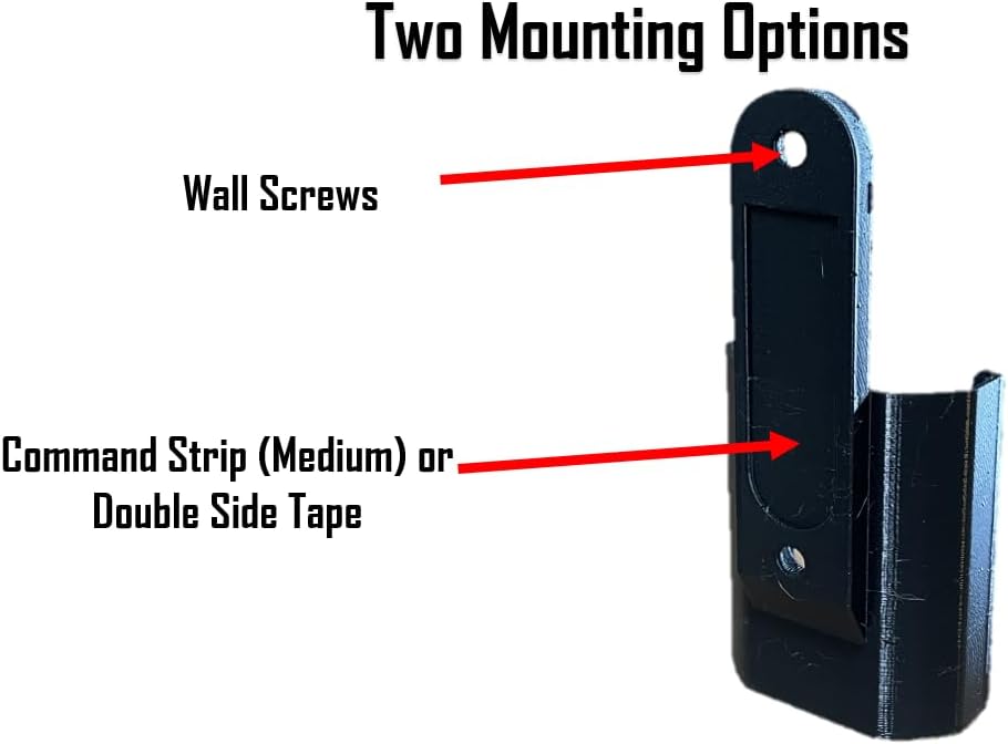Ceiling Fan Remote Wall Mount Holder Compatible with Hunter and Casablanca Fan Remote Black K6711-01 Remote Control Holder 99795 (Mounting Tape Included) (One Wall Mount)