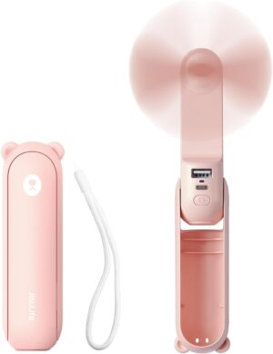 JISULIFE Handheld Mini Fan, 3 IN 1 ...