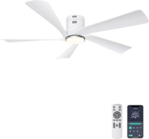 Ohniyou 52 Inch Ceiling Fan with Li...