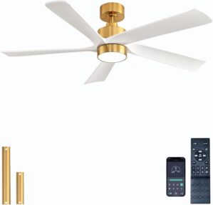 52 inch Wihte Ceiling Fan with Ligh...