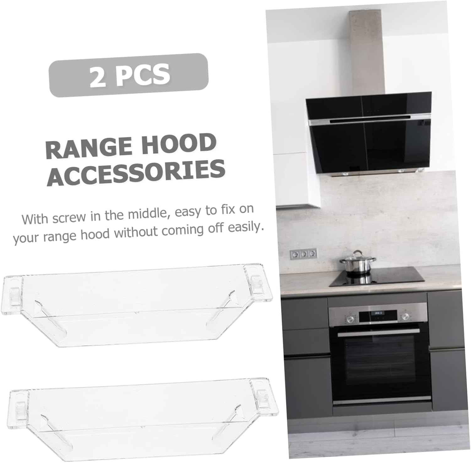 Uonlytech 2pcs Oil Collecting Cup Plastic Oil Bowl with Screw Interchangeable Replacement for Kitchen Grease Fan - Image 7