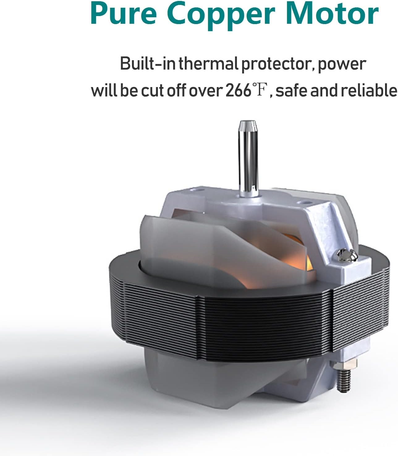 Bathroom Exhaust Fan 141 CFM 6 Inch Allvent Home Ventilation Ceiling Window and Wall Mount Vent Fan with Anti-backflow Check Valve for Kitchen Bathroom Garage(110v/18W/White) - Image 3