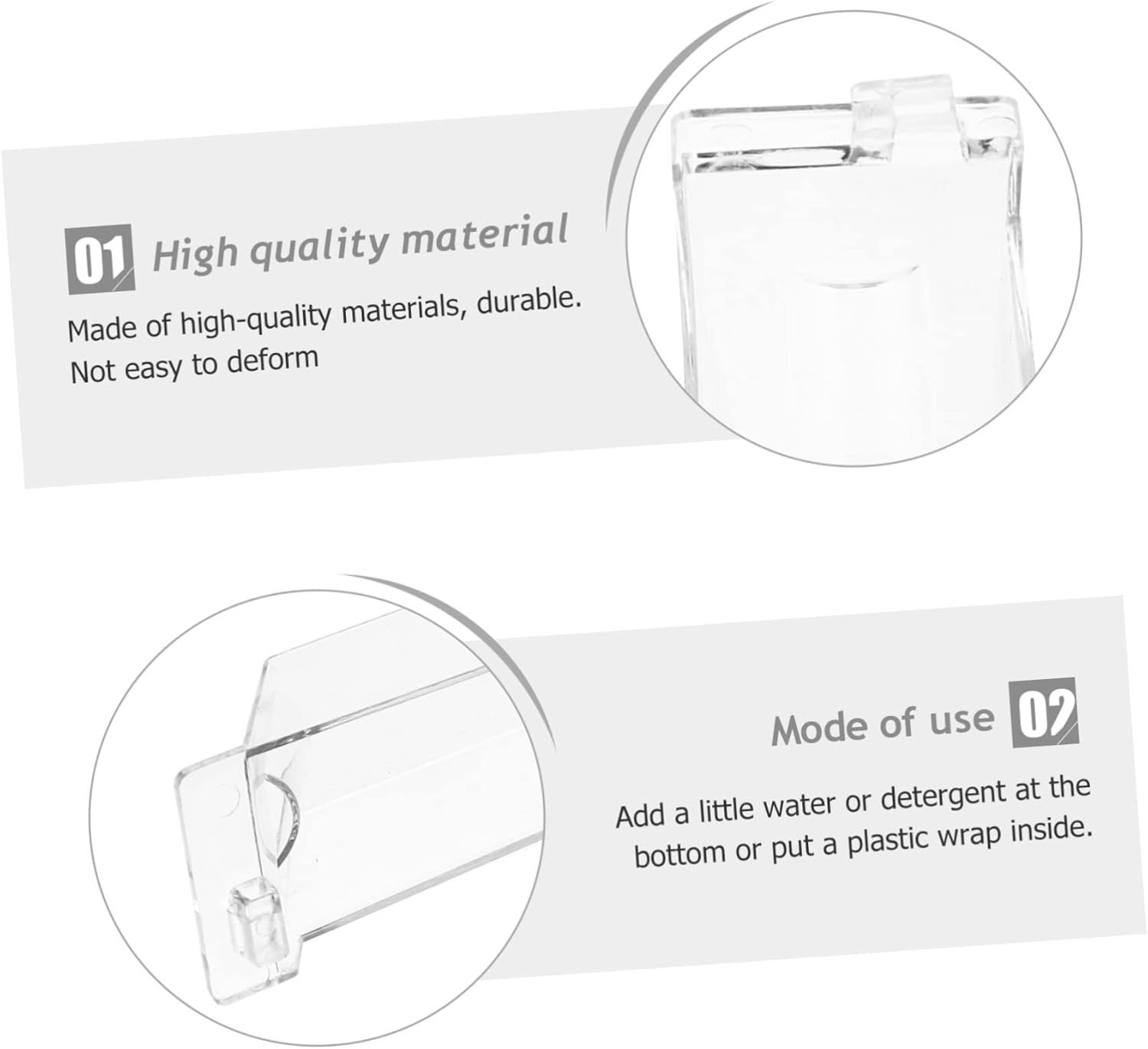 Uonlytech 2pcs Oil Collecting Cup Plastic Oil Bowl with Screw Interchangeable Replacement for Kitchen Grease Fan - Image 5