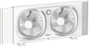 shinic 9″ Twin Window Fan wit...