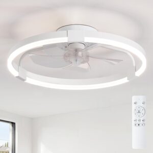 POWROL Ceiling Fans with Lights and...