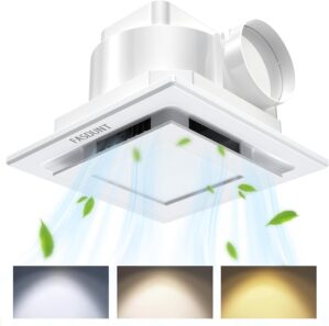FASDUNT Bathroom Exhaust Fan with L...