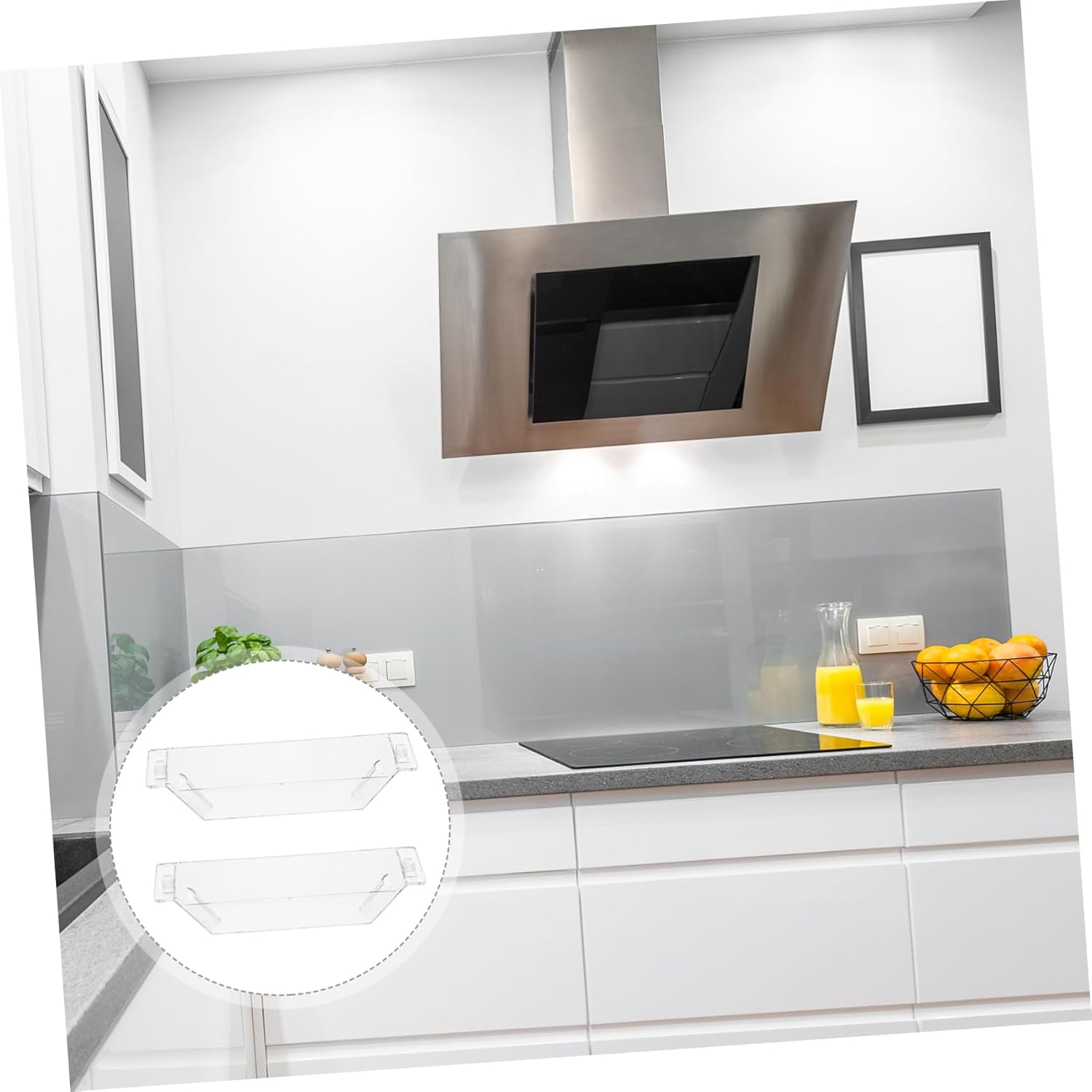 Uonlytech 2pcs Oil Collecting Cup Plastic Oil Bowl with Screw Interchangeable Replacement for Kitchen Grease Fan - Image 8