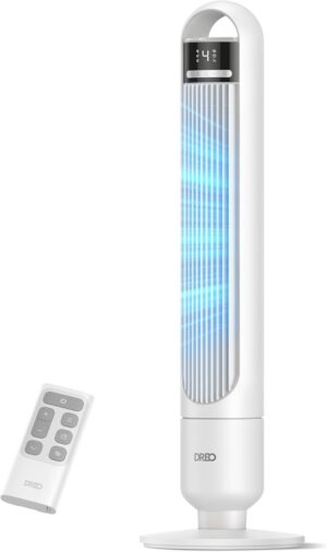 DREO Tower Fan for Bedroom, 90° Os...
