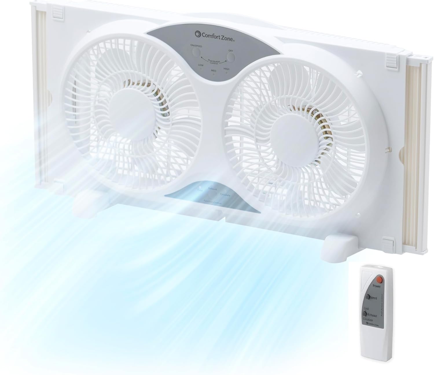 Comfort Zone CZ310R Twin Window Fan