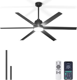 65″ Large Ceiling Fan with Li...