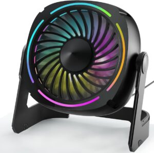 Small USB Desk Fan – 5.3 Inch...