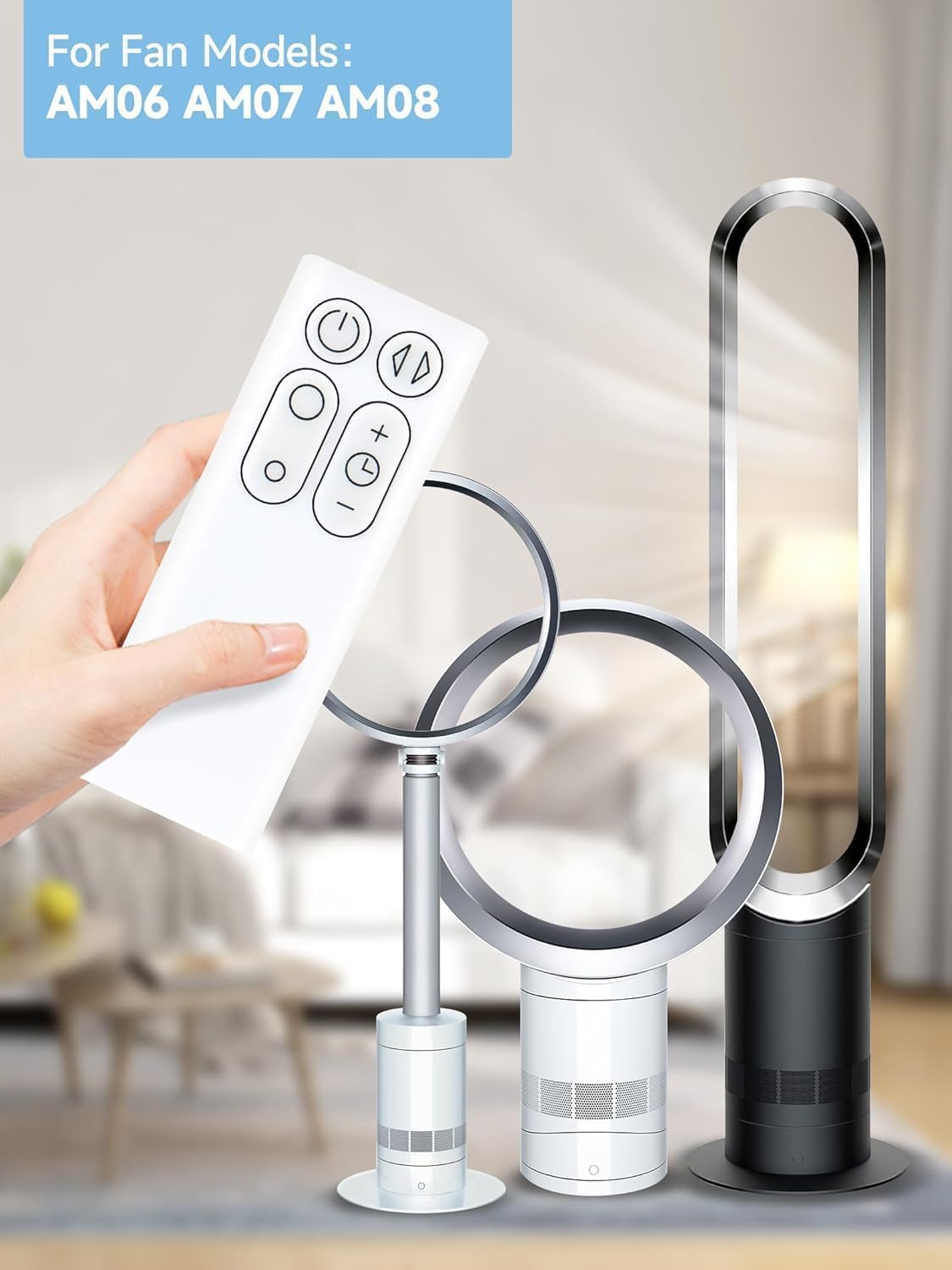 PZL New Replacement Remote for Dyson Fan AM06 AM07 AM08, Part NO.965824-01 965824-02 - Image 6