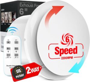 6 inch Bathroom Exhaust Fan with Re...