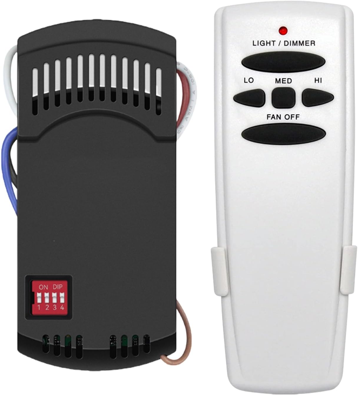 Universal Ceiling Fan Remote Control Kit with dimmer for AC 3-Speed Ceiling Fan Replacement for Hampton Bay Harbor Breeze Hunter UC7078T Fan-HD5 L3H2010FANHD RR7079T CHQ7078T FAN28R Fan-HD Kit