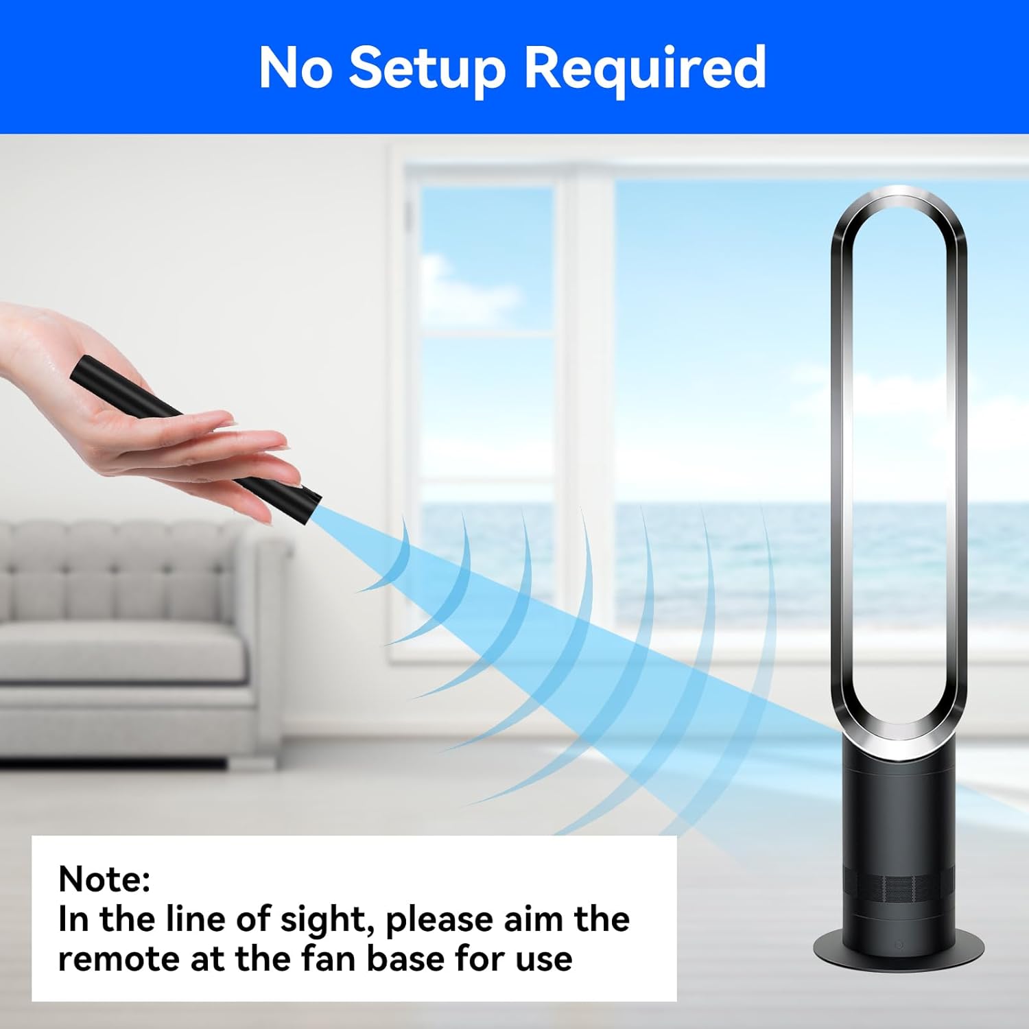 PZL New Replacement Remote for Dyson Fan AM06 AM07 AM08, Part NO.965824-01 965824-02 - Image 3