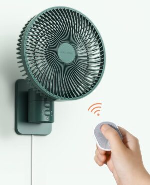 Wall Mounted Oscillating Fan with R...