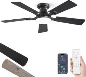 ZMISHIBO 42 Inch Ceiling Fan with L...