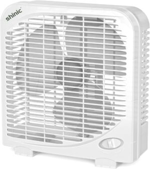 shinic 10″ Tabletop Box Fan f...