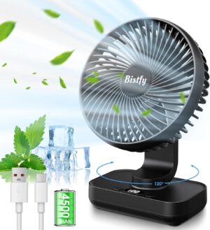 Desk Fan 5.5” Small Fan Ultra...