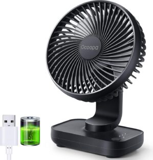 OCOOPA Small Desk Fan, 4000mAh Rech...
