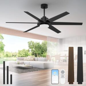 64 inch Ceiling Fans with Lights an...