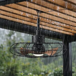 NACATIN Outdoor Ceiling Fan with Li...