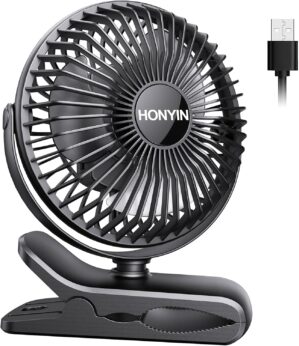 HONYIN Clip on Fan, 720° Rotation ...