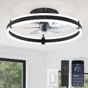 Low Profile Ceiling Fans with Light...