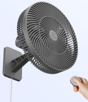 12″ Wall Mounted Fan with Rem...