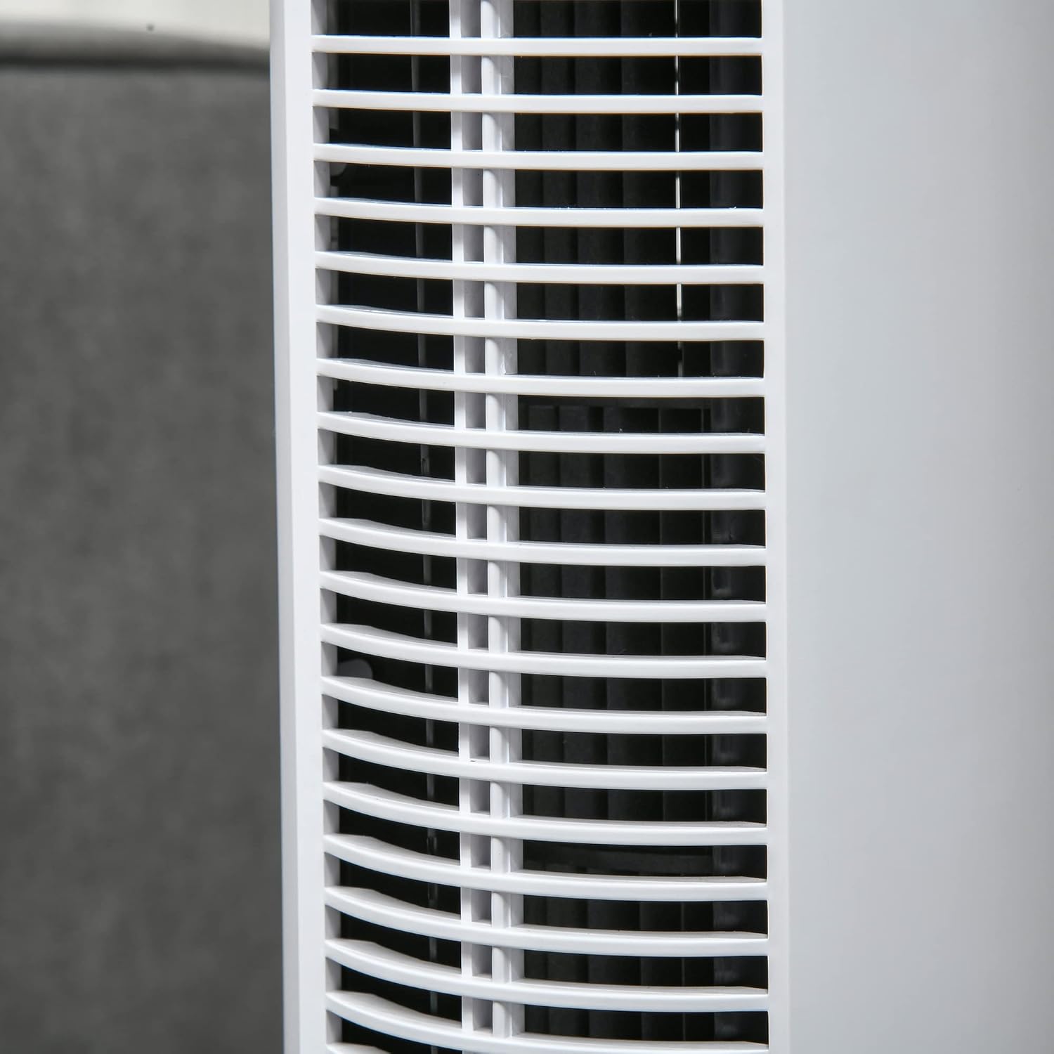 HOMCOM Freestanding Tower Fan Cooling for Home Bedroom with Oscillating, 4 Modes, 3 Speeds, 12h Timer, LED Sensor Panel, Remote Controller, White - Image 9