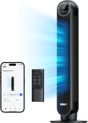 DREO Tower Fan for Bedroom, Smart O...