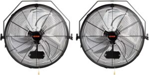 VEVOR Wall Mount Fan, 2 PCS 18 inch...