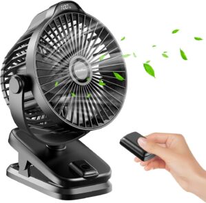 Small Clip on Fan with Remote Contr...