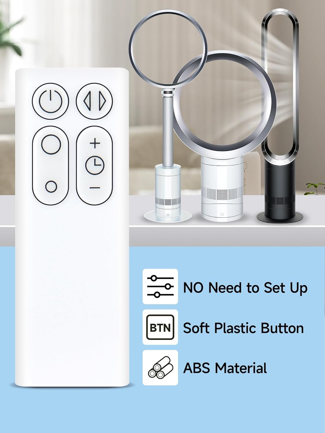 PZL New Replacement Remote for Dyson Fan AM06 AM07 AM08, Part NO.965824-01 965824-02 - Image 7