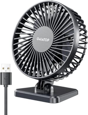Gaiatop USB Desk Fan, Small But Pow...