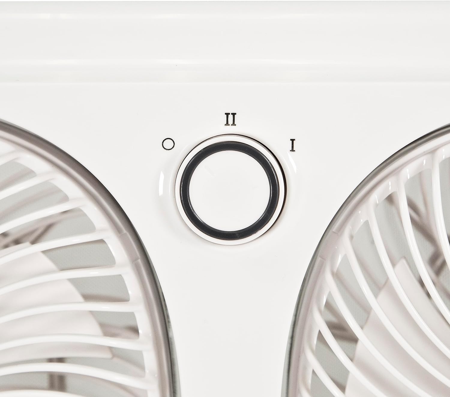 Comfort Zone Living Comfort 9" Dual Window Fan with 180° Rotating Fans, 2-Speeds, Plastic Removable Bug Screen, Individually Rotating Fan Heads, White - Image 5