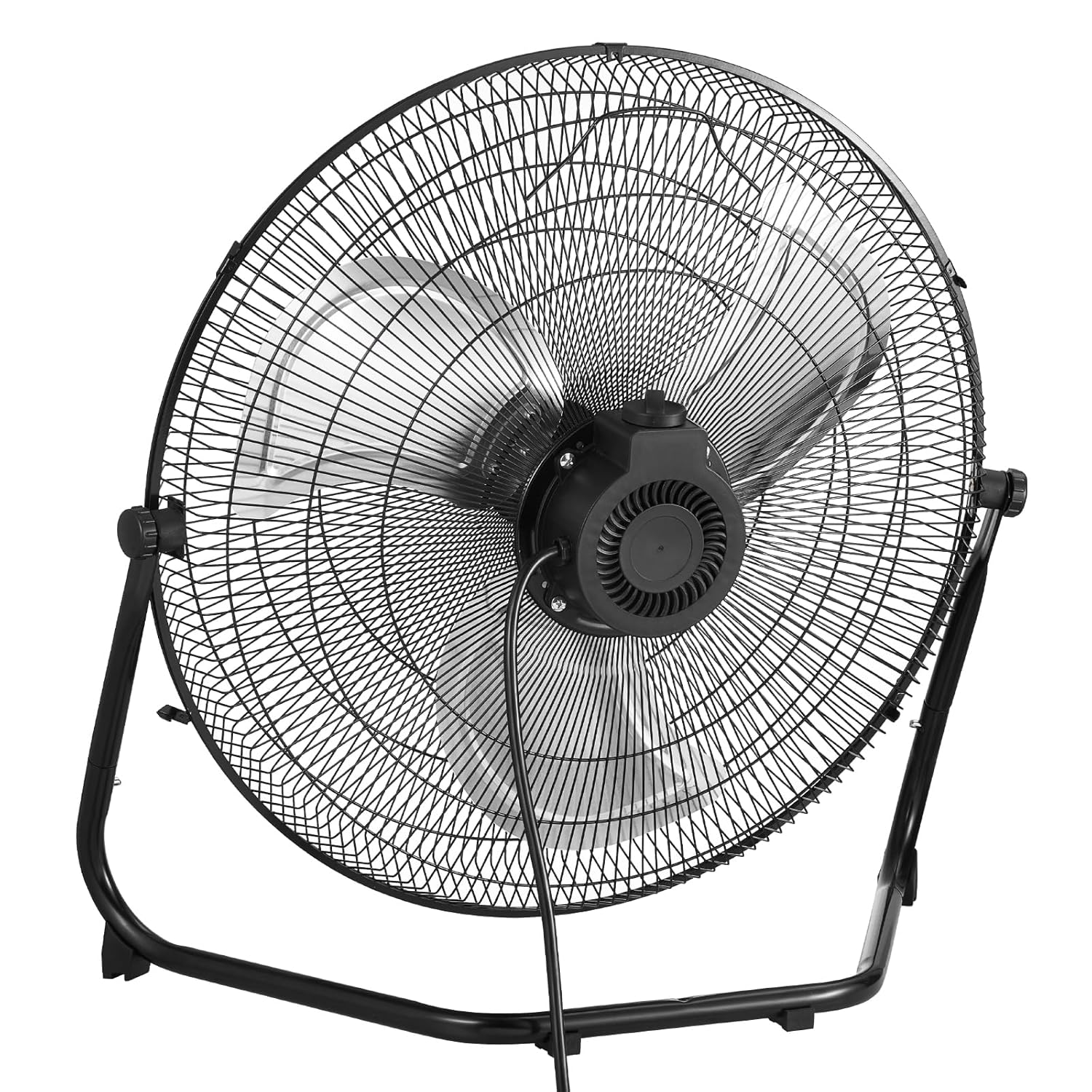 VEVOR Floor Fan, 3 Speeds High Velocity Heavy Duty 20 Inch Industrial Fan, 4800 CFM 360° Adjustable Tilt 21.33 ft/sec Airflow Large Metal Fan, for Home, Gym, Office, Garage, Commercial Shop & Bedroom - Image 10