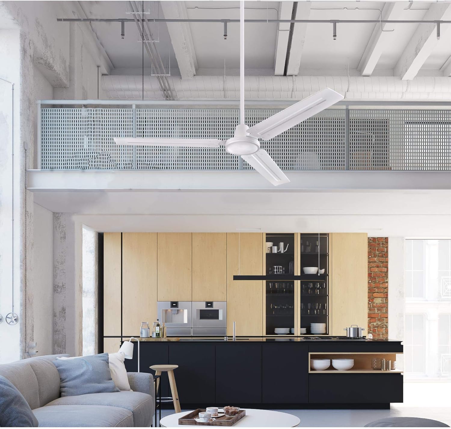 Westinghouse Lighting 7812714 Ceiling Fan Industrial 56", White - Image 6