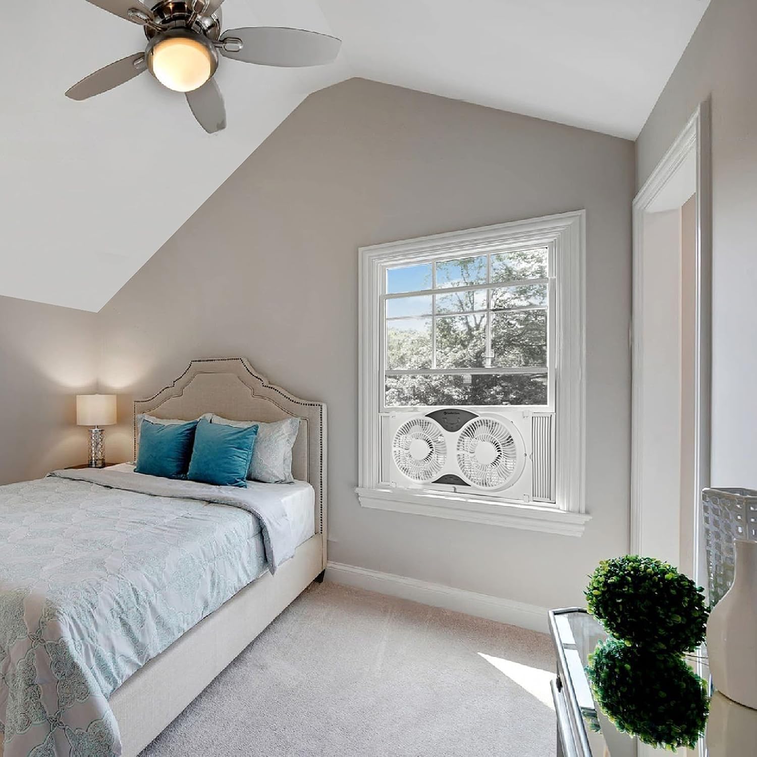 Comfort Zone CZ310R Twin Window Fan - Image 8
