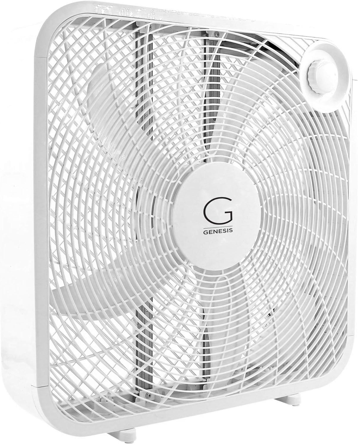 Genesis 20" Box Fan, 3 Settings, Max Cooling Technology, Carry Handle, White (G20BOX-WHT) - Image 4
