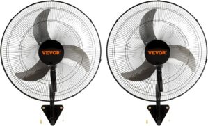 VEVOR Wall Mount Fan, 2 PCS 20 inch...