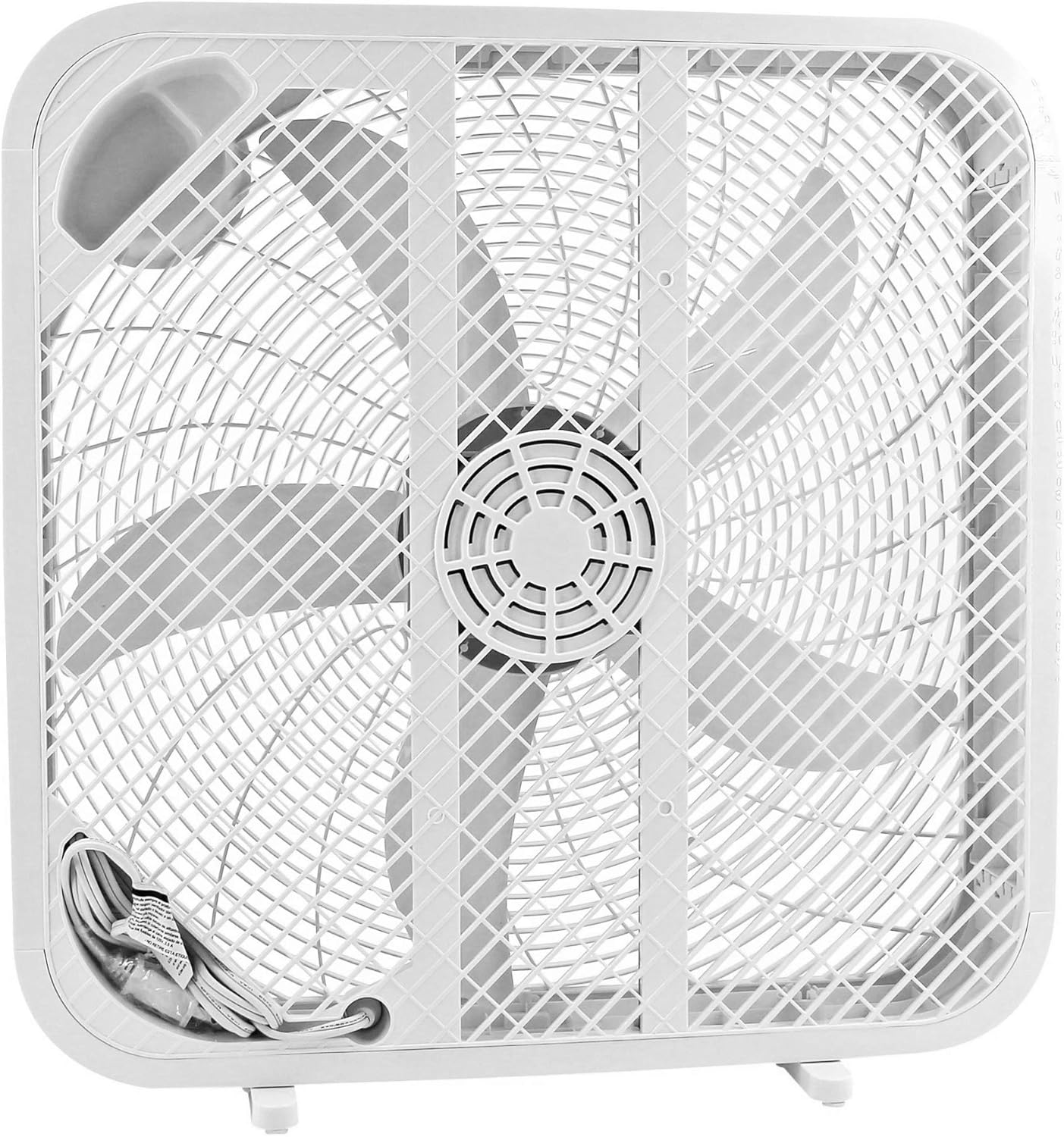 Genesis 20" Box Fan, 3 Settings, Max Cooling Technology, Carry Handle, White (G20BOX-WHT) - Image 7