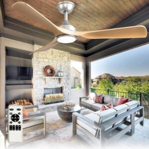Outdoor Ceiling Fan with Light: 52 ...
