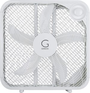 Genesis 20″ Box Fan, 3 Settin...