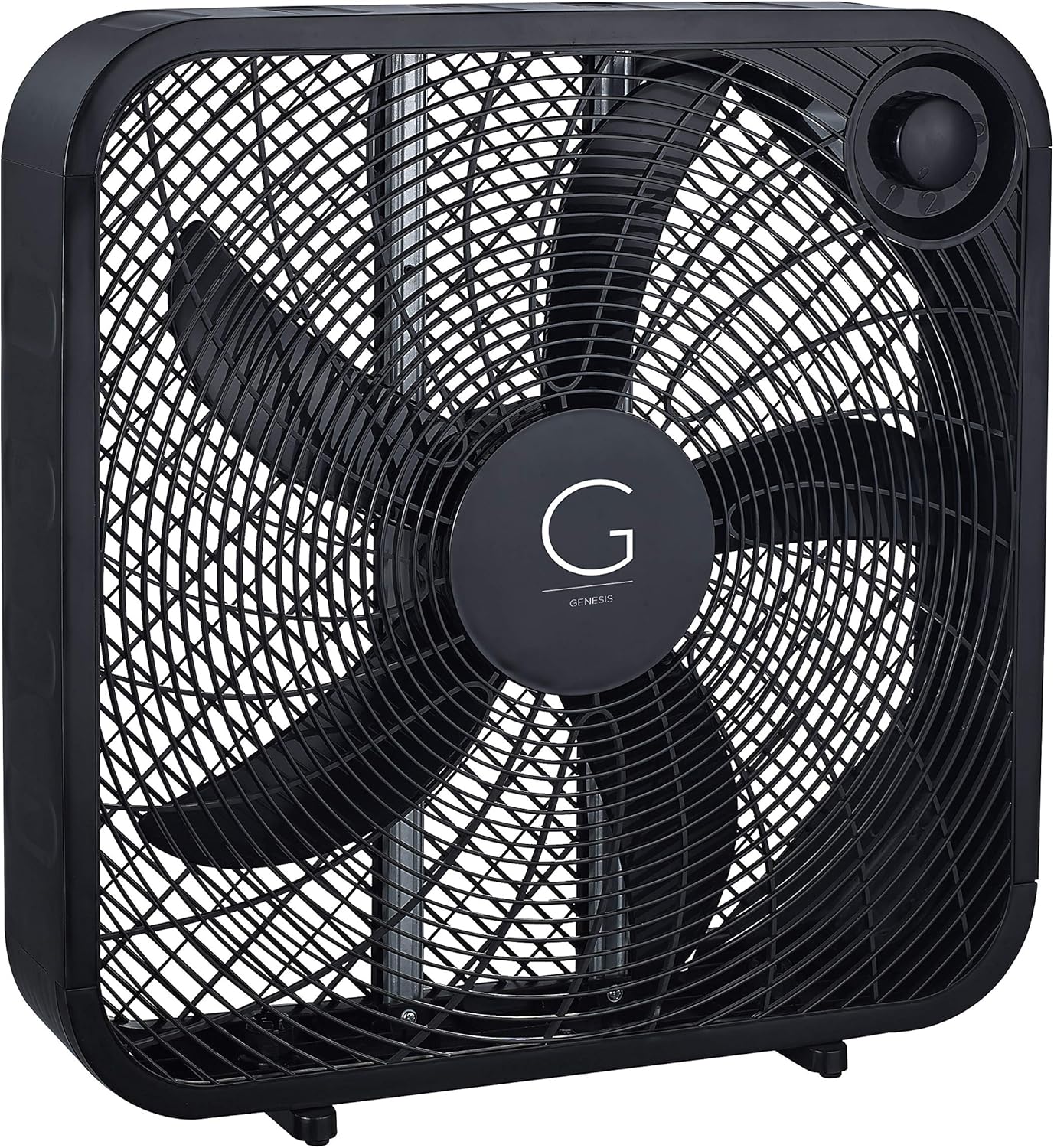 Genesis 20" Box Fan, 3 Settings, Max Cooling Technology, Carry Handle, Black (G20BOX-BLK) - Image 4