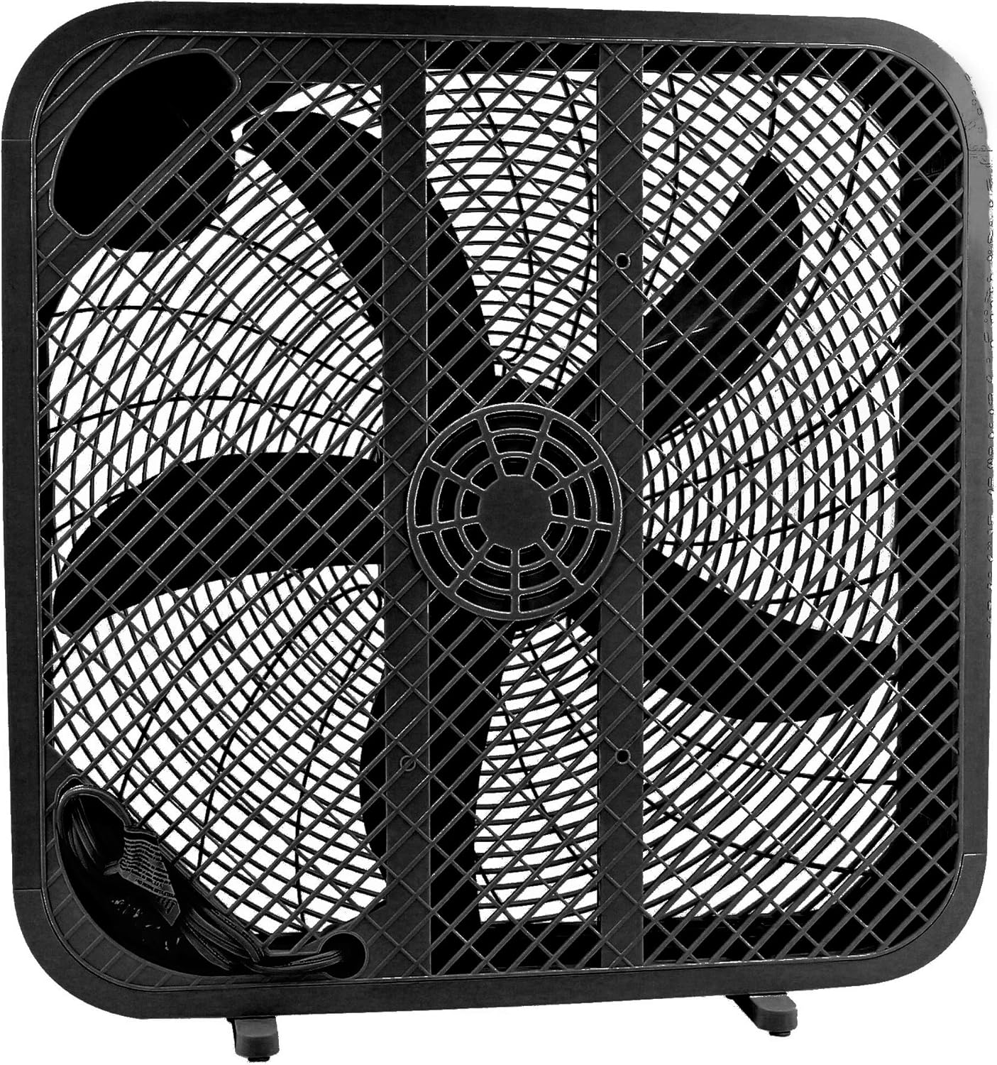 Genesis 20" Box Fan, 3 Settings, Max Cooling Technology, Carry Handle, Black (G20BOX-BLK) - Image 7