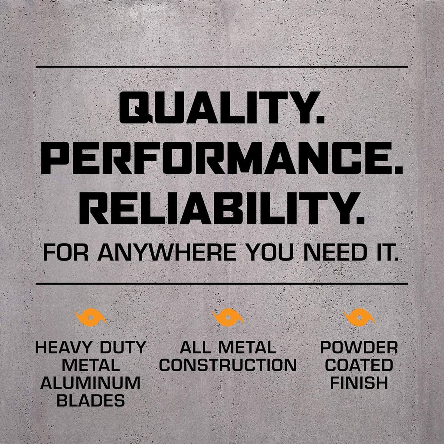 Hurricane Pro Heavy-Duty High Velocity Metal Blade Floor Fan w/ 3 Speeds, Black, 20" - Corded Electric Air Cooling Unit w/ 5300 CFM Airflow for Home, Greenhouses, Garages, Gyms & Workshops - Image 2