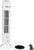 Tower Fan, Electric Oscillating Fan with Night Light, Compact Bladeless Fan, Portable Standing Tower Fan, Quiet Floor Fan for Bedroom, Office, Home, RV (White)