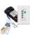 Nexete Universal Ceiling Fan Remote Control Kit,Wall Remote Switch & Hand Hole Remote with a Receiver,Dip Switch with Adjustable 3 Speed, Light Dimmer,Compatible with Hampton Bay Harbor Breeze Hunter